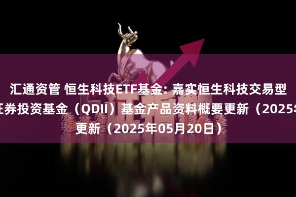 汇通资管 恒生科技ETF基金: 嘉实恒生科技交易型开放式指数证券投资基金（QDII）基金产品资料概要更新（2025年05月20日）