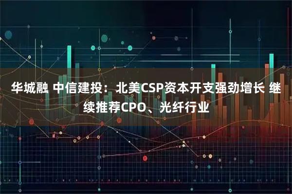 华城融 中信建投：北美CSP资本开支强劲增长 继续推荐CPO、光纤行业